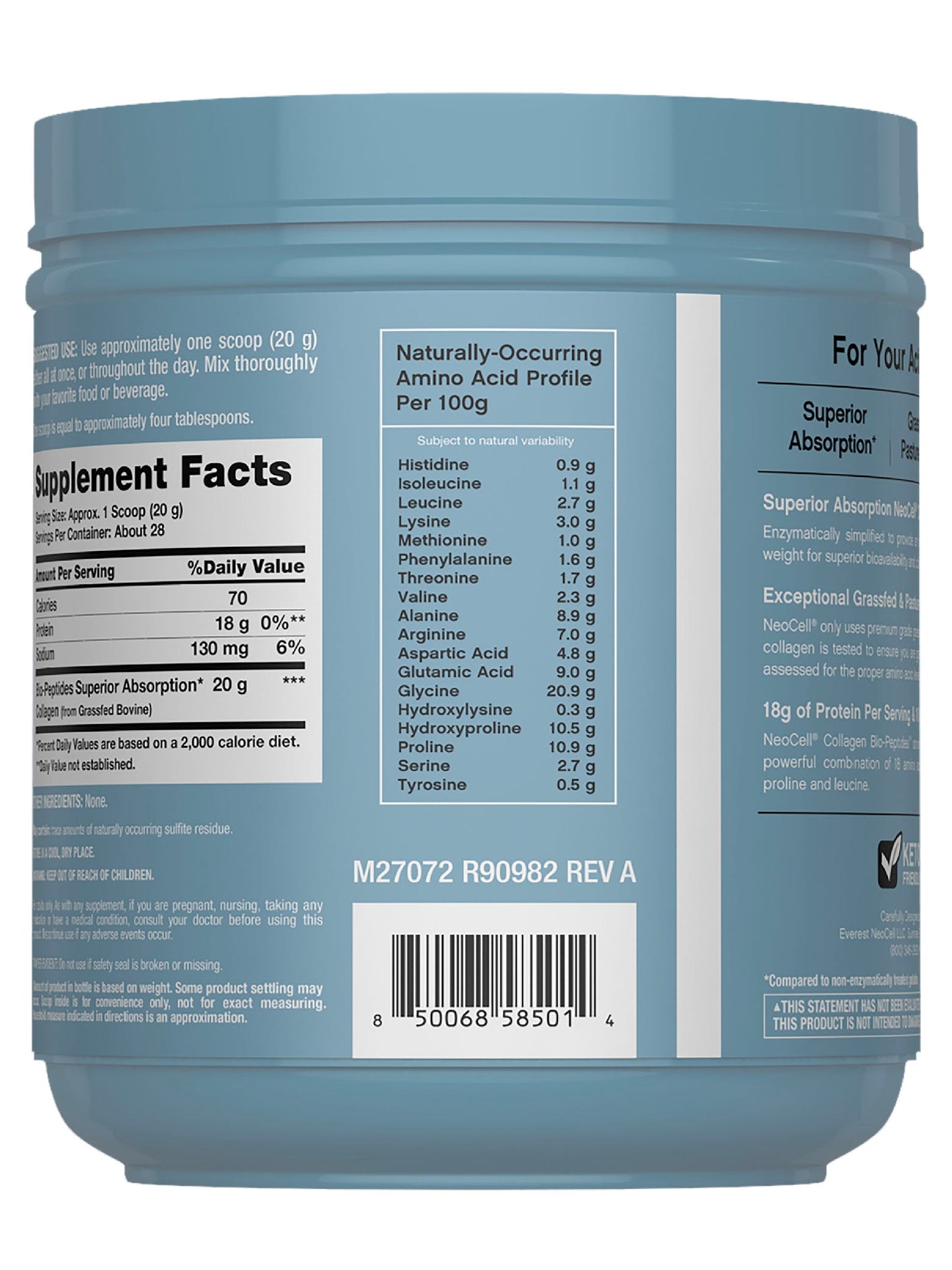 Collagen Bio-Peptides Grassfed, 20 oz (567 g) Powder